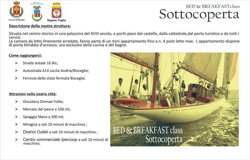 B&B Sottocoperta Bisceglie Exterior foto